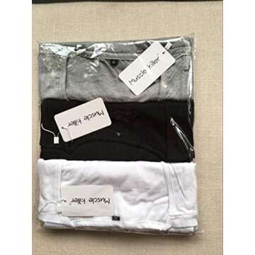 Muscle Killer 3-Pack Men's Muscle Gym Workout Stringer Tank Tops Bodybuilding Fitness T-Shirts (Medium, Black+Gray+White)