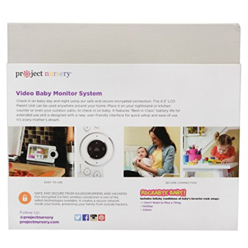 Project Nursery 4.3 Video Baby Monitor with Night Vision