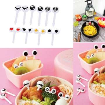 Rgontar 35 Pcs Eye Food Picks for Kids' Parties