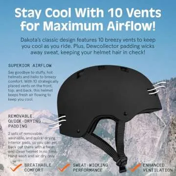 Retrospec Dakota Helmet for Safe Biking and Skating