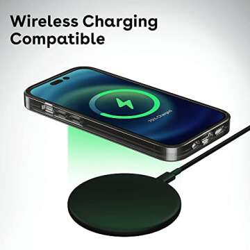 CASETiFY Compact iPhone 14 Pro Max Case [2X Military Grade Drop Tested / 4ft Drop Protection] - Clear Black