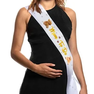 LXlucktim Teddy Bears Baby Shower Sash Set for Proud Parents