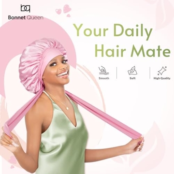 BONNET QUEEN Silk Bonnet Comfortable Stylish Hair Protection