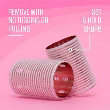 Self-Grip Hair Rollers for Luscious Curls - 8 Pcs Heatless Curlers, Safe for Long & Medium Hair by Dacker