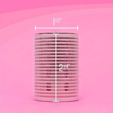 Self-Grip Hair Rollers for Luscious Curls - 8 Pcs Heatless Curlers, Safe for Long & Medium Hair by Dacker
