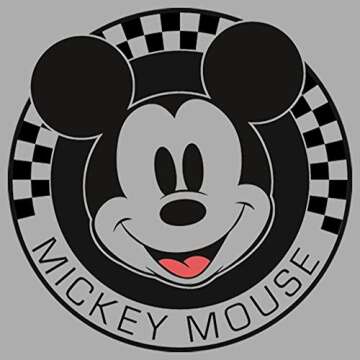 Disney Mickey Mouse Checkered Boy's Crew Tee - Fun and Stylish!