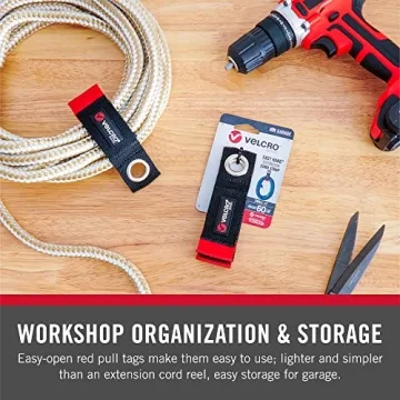 VELCRO Extension Cord Organizer for Garage Storage Straps