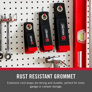 VELCRO Extension Cord Organizer for Garage Storage Straps