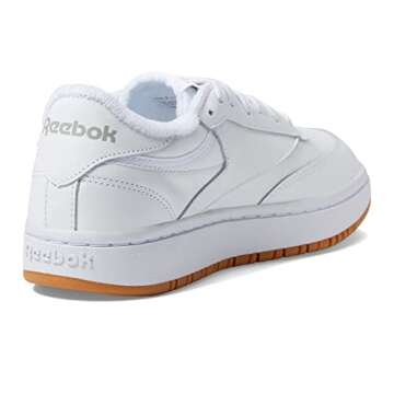 Reebok Women's Club C Double Sneaker, White/Gum 7