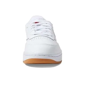 Reebok Women's Club C Double Sneaker, White/Gum 7