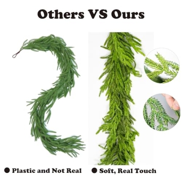 15FT Norfolk Pine Garland - Festive Christmas Decor