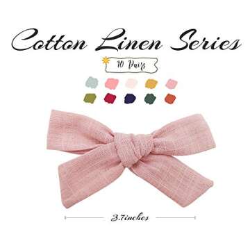 20 PCS Baby Girls Hair Bows Clips Hair Barrettes Accessory for Babies Infant Toddlers Kids in Pairs