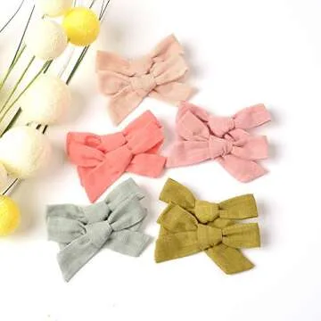 20 PCS Baby Girls Hair Bows Clips Hair Barrettes Accessory for Babies Infant Toddlers Kids in Pairs