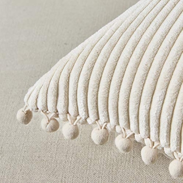 Fancy Homi Boho Pillow Covers with Pom-poms - Set of 2