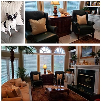 Fancy Homi Boho Pillow Covers with Pom-poms - Set of 2