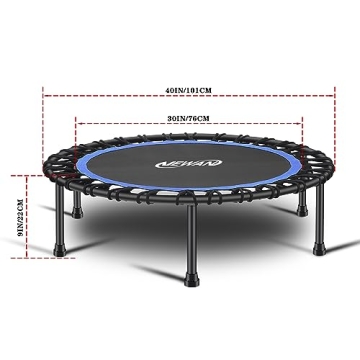 Newan 40'' Silent Fitness Mini Trampoline for All Ages