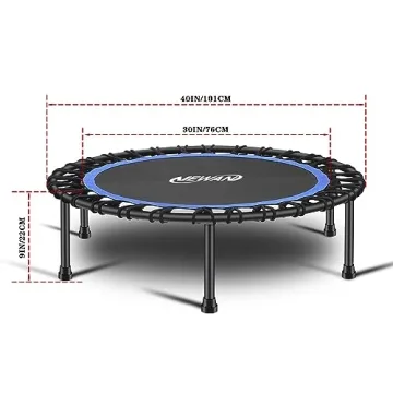 Newan 40'' Silent Fitness Mini Trampoline for All Ages