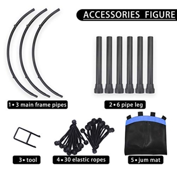 Newan 40'' Silent Fitness Mini Trampoline for All Ages