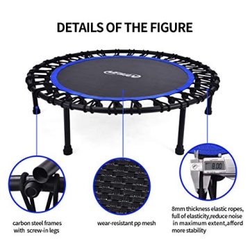 Newan 40'' Silent Fitness Mini Trampoline for All Ages