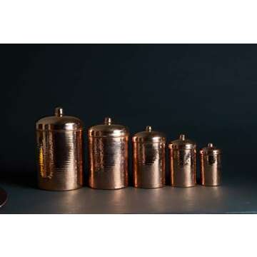 Sertodo Copper Kitchen Canisters - Elegant & Eco-friendly Storage