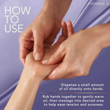 Lavender Relaxation Massage Oil with Massage Roller Ball - No Stain 100% Natural Blend of Spa Quality Oils for Calming, Aromatic, Soothing Massage Therapy - Perfect Valentiense Day Gift