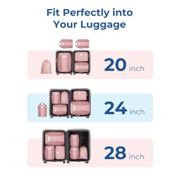 BAGSMART Compression Packing Cubes for Organized Travel