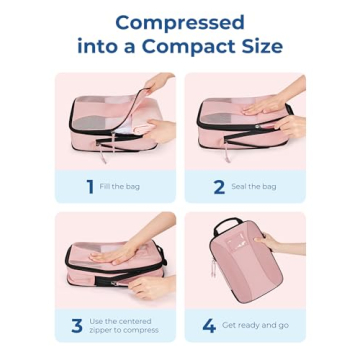 BAGSMART Compression Packing Cubes for Organized Travel