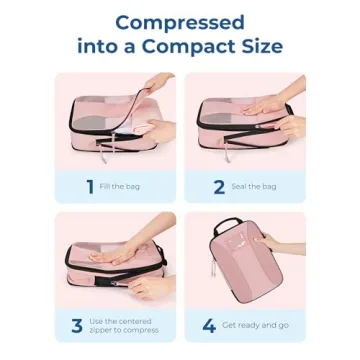 BAGSMART Compression Packing Cubes for Organized Travel