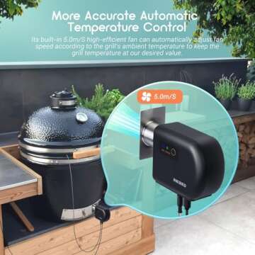 Smart Wi-Fi & Bluetooth BBQ Temperature Controller