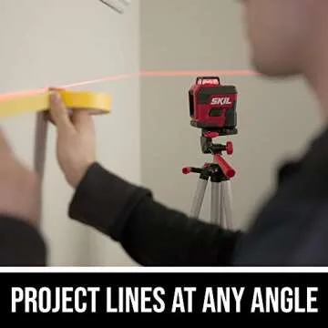 SKIL Laser Level 65ft Red Cross Line with Tripod and USB Charging