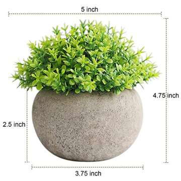 Chic 2 Pcs Fake Plants for Effortless Home Decor