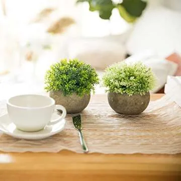 Chic 2 Pcs Fake Plants for Effortless Home Decor