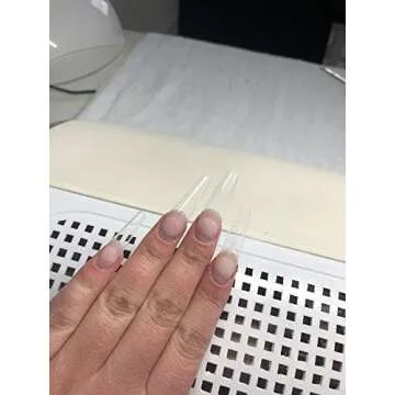 Major Dijit 500pcs Elegant Ballerina Nail Tips for Artful Manicures