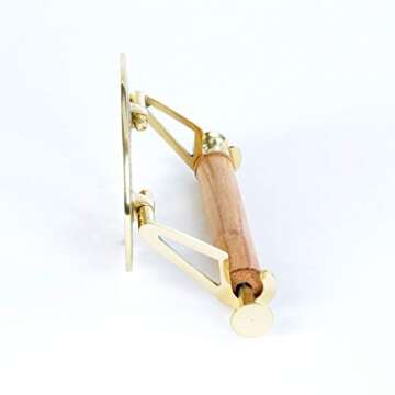 Vintage Brass Toilet Paper Holder Easy Install Elegant Design