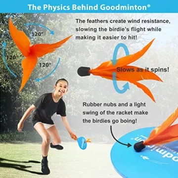 Goodminton Indoor Outdoor Year-Round Fun Paddle Game Set