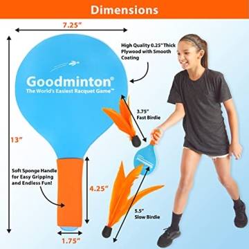 Goodminton Indoor Outdoor Year-Round Fun Paddle Game Set