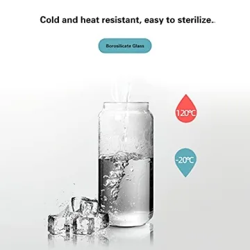 MOLADRI 720ML/24Oz Clear Cute Glass Storage Canister Holder with Stackable Airtight Wood Lid, Modern Decorative Container Jar for Coffee, Spice, Candy, Salt, Cookie, Condiment, Pepper, Sugar