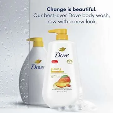 Dove Glowing Mango & Almond Body Wash 3 Count Pump