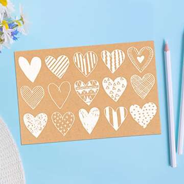 S&O 300gsm Blank Postcard Pack - 60 Kraft Cards