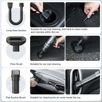 Powerful MECO ELEVERDE Cordless Car Vacuum - 18000Pa