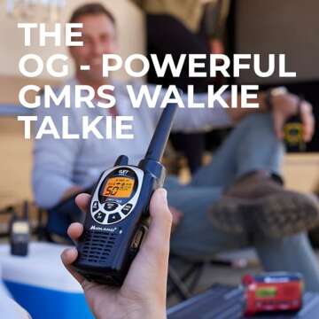 Midland® - GXT1000X3VP4 - Walkie Talkie Long Range Two-Way Radio - 50 Channel GMRS Radio - 142 Priv...