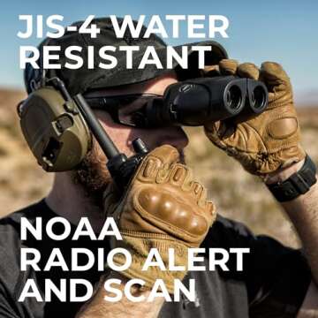 Midland® - GXT1000X3VP4 - Walkie Talkie Long Range Two-Way Radio - 50 Channel GMRS Radio - 142 Privacy Codes, SOS Siren, and NOAA Weather Alerts and Weather Scan - Black/Silver, 3-Pack