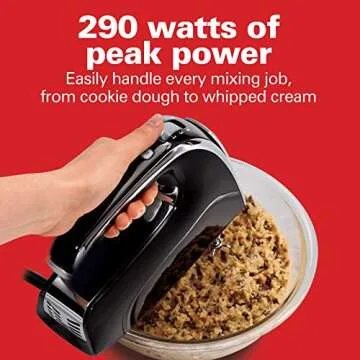 Hamilton Beach Hand Mixer with Snap-On Case and Attachments