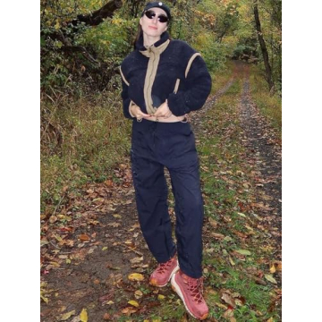 Stylish Tankaneo Cropped Zip Up Fleece Jacket