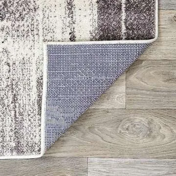 Rugshop Contemporary Modern Abstract Area Rug 5' x 7' Gold