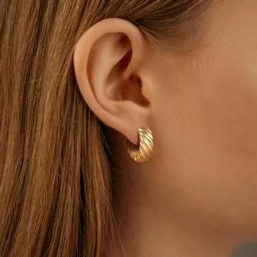 Chantel Yorke 14K Gold Hoops Earrings - Timeless & Elegant Jewelry