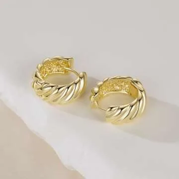 Chantel Yorke Elegant 14K Gold Hoops Earrings for All Occasions