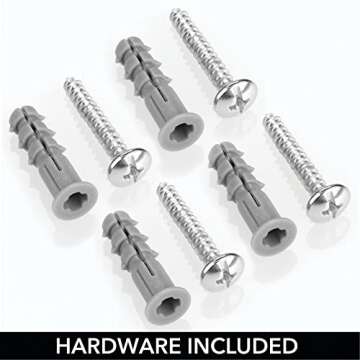 mDesign Decorative Wood Wall Mount 4 Hook Storage Organizer Rack for Coats, Hoodies, Hats, Scarves, Purses, Leashes, Bath Towels & Robes - 2 Pack - Natural Finish