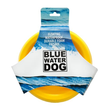 Bluewater Dog Frisbee, Floating, Waterproof, Lightweight, Durable Foam, Aerodynamic Disc for Medium ...