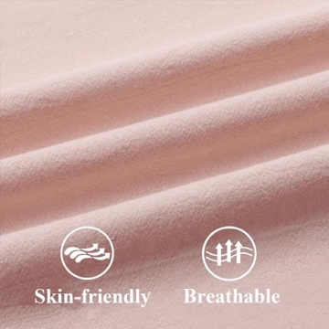 ZWJD Dusty Pink 20x20 Decorative Pillow Covers Set